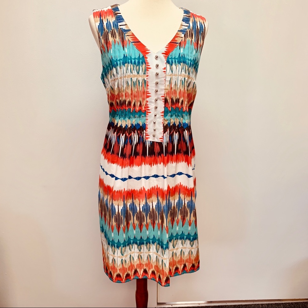 Dress Barn Multicolored Dress with Pockets